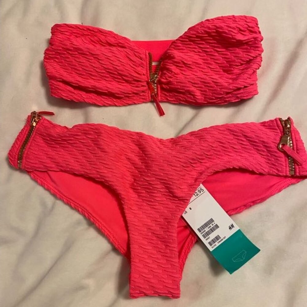 H&M Hot Pink 2pc Swimsuit